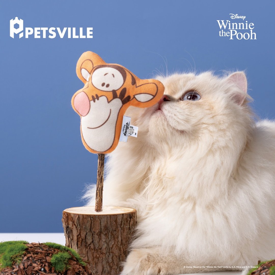 【PETSVILLE&迪士尼】小熊维尼猫草包(3款) - 玩具 - 木头 黄色