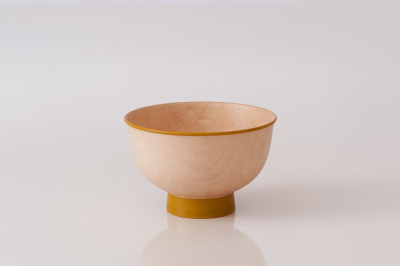 Iroha bowl yellow - 碗 - 木头 黄色