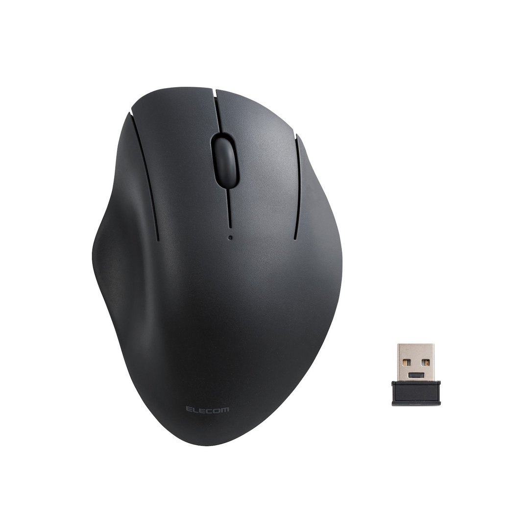 ELECOM Shellpha 静音双模 3 键鼠标-黑 S - 电脑配件 - 其他材质 黑色