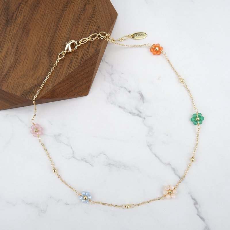 花朵项链 - 项链 - 贵金属 多色