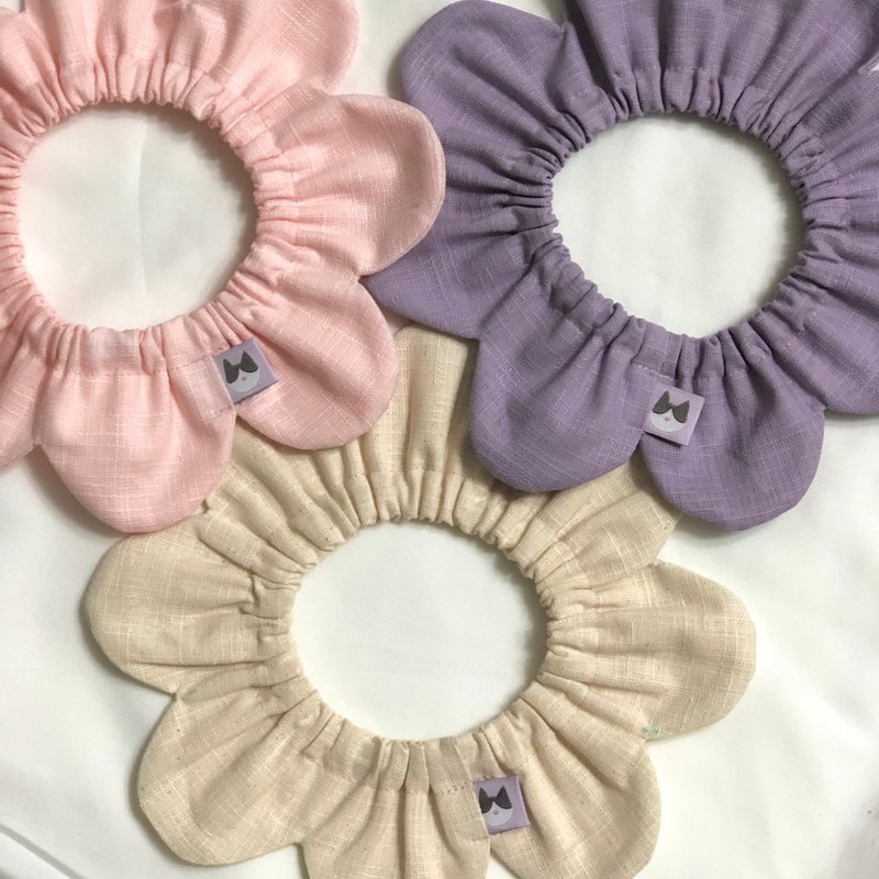 阿幻家 大肠花圈-纯色梦幻花 手工特制宠物项圈 - 项圈/牵绳 - 棉．麻 多色