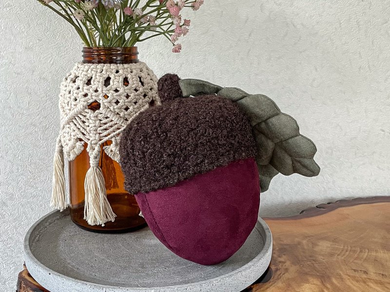 Acorn nursery, Acorn plush toy, Acorn gift, Acorn christmas decorations - 玩具/玩偶 - 其他材质 多色