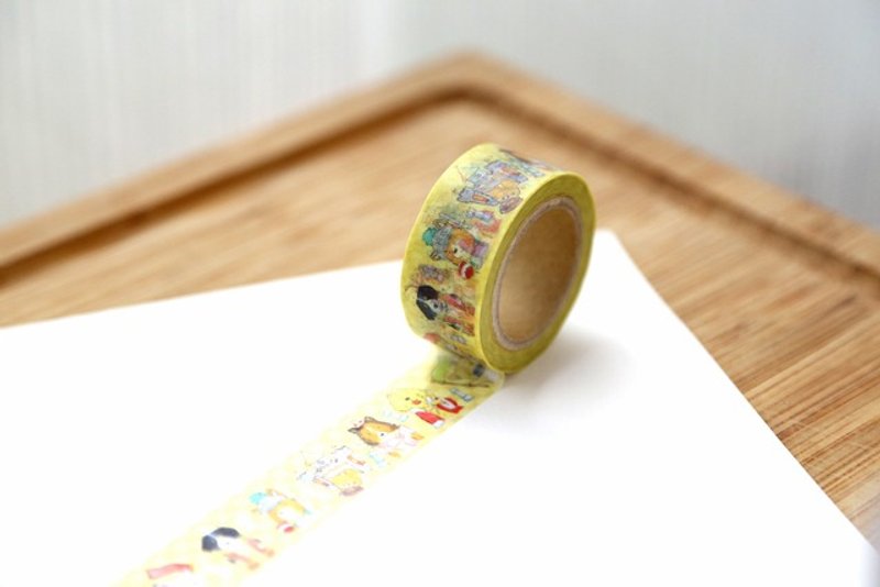 OURS 原创纸胶带 - Chess Dogs by Koopa 库巴 - 纸胶带 - 纸 黄色