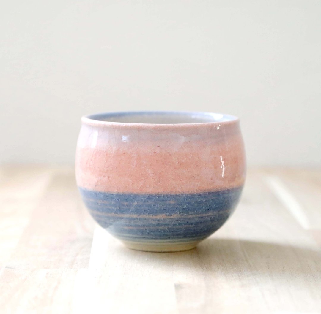 揉好的茶杯 早晨的天空 3 - 茶具/茶杯 - 陶 粉红色