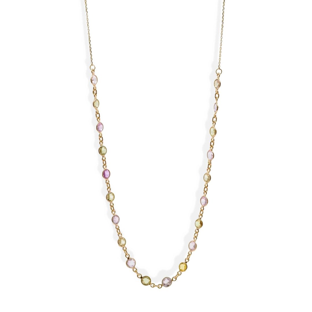 Gems Candy Necklace | 彩宝黄金颈链 | 18K 黄金 - 项链 - 贵金属 金色
