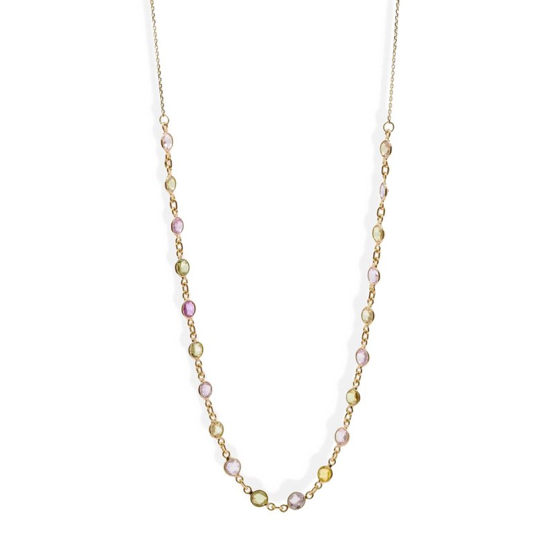Gems Candy Necklace | 彩宝黄金颈链 | 18K 黄金 - 项链 - 贵金属 金色