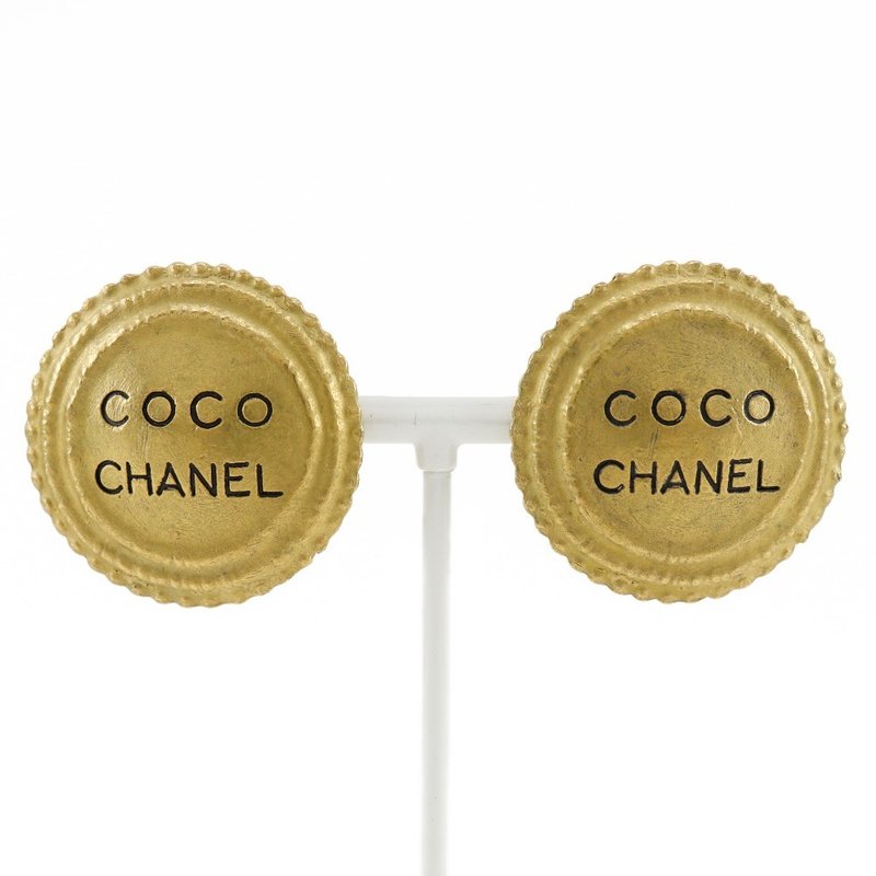 【日本直送】香奈儿 CHANEL COCO 标志 耳环 复古 镀金 94P 约 28.0g 女士 【二手品】 - 耳环/耳夹 - 其他金属 金色