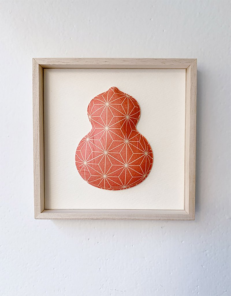 【居家布置】麻叶葫芦缘起招福和纸挂饰 /小国和纸/墙壁装饰/入厝 - 摆饰 - 纸 红色