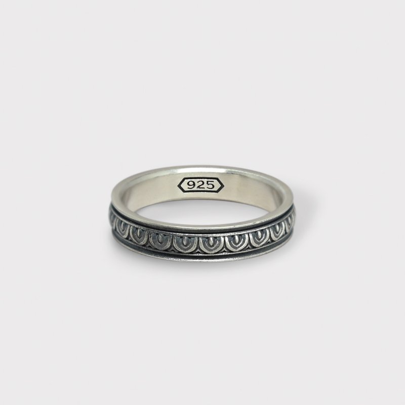 AZOTH | 希腊神殿戒指 爱奥尼 - 戒指 - 纯银 银色