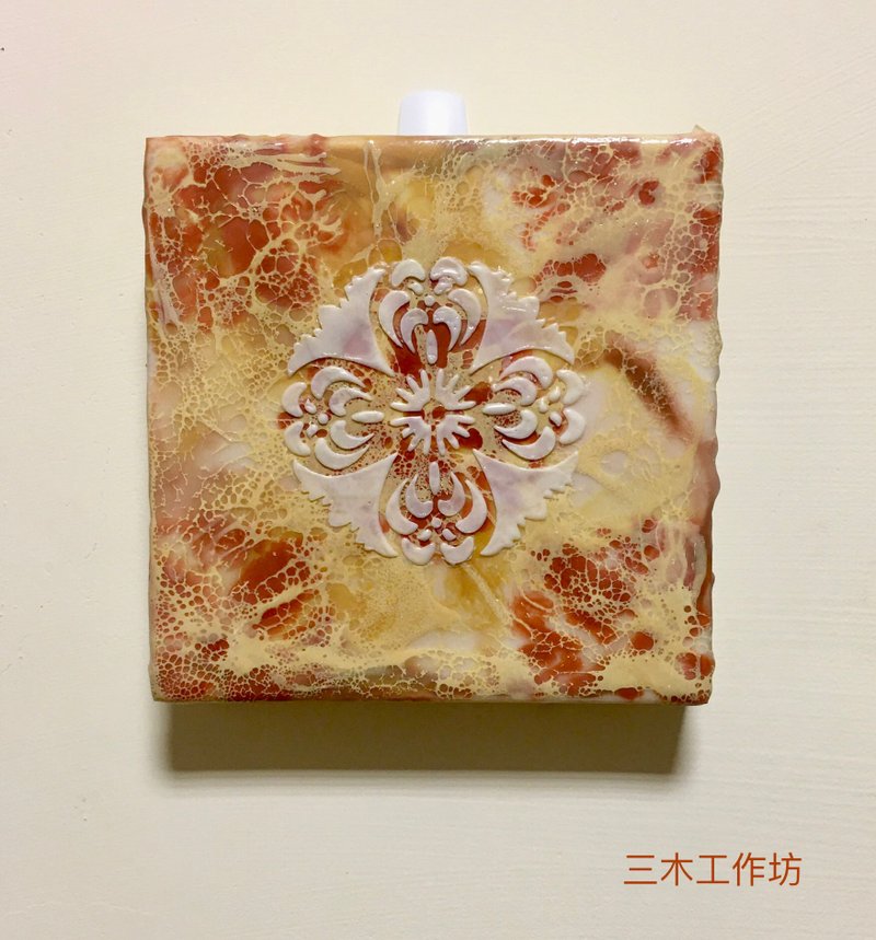 热蜡画/蜂蜡画/Encaustic Painting - 曼陀罗 - 海报/装饰画/版画 - 蜡 