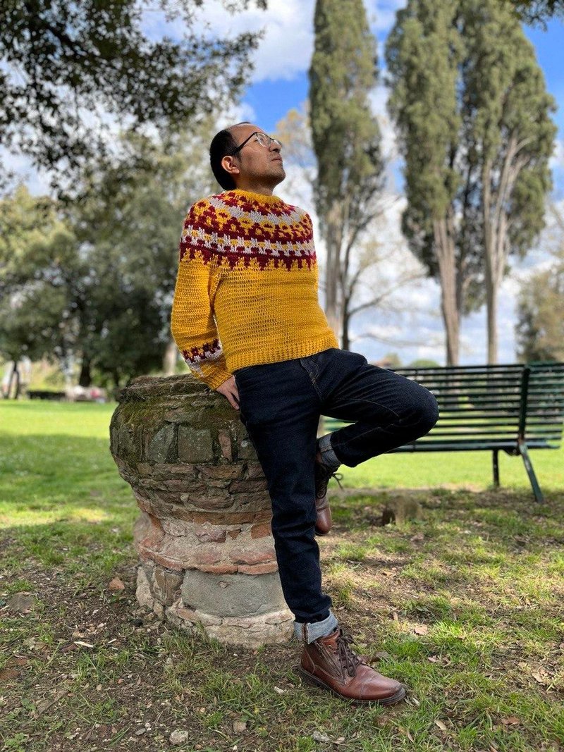 Gertrude - Crochet PATTERN, mosaic technique, digital download, PDF instruction - 手工艺教程/工具书 - 其他材质 