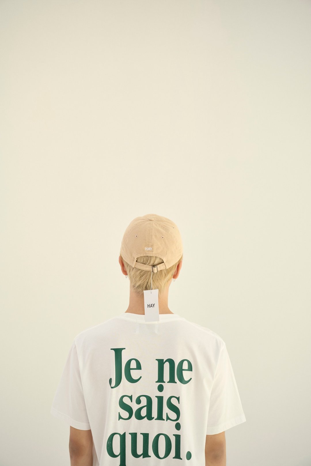 HAY T 恤：Je ne sais T-Shirt - 白色 / 黑色 / 粉色 (男女同款) - 女装 T 恤 - 棉 