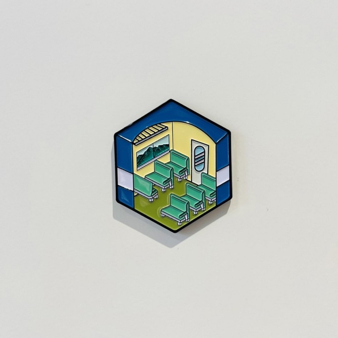蓝皮解忧号-金属烤漆磁铁(并肩) - 冰箱贴/磁贴 - 其他金属 