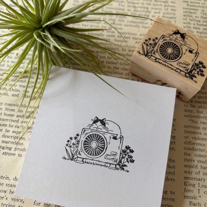 乳牛猫与室外机印章 - 印章/印台 - 橡胶 