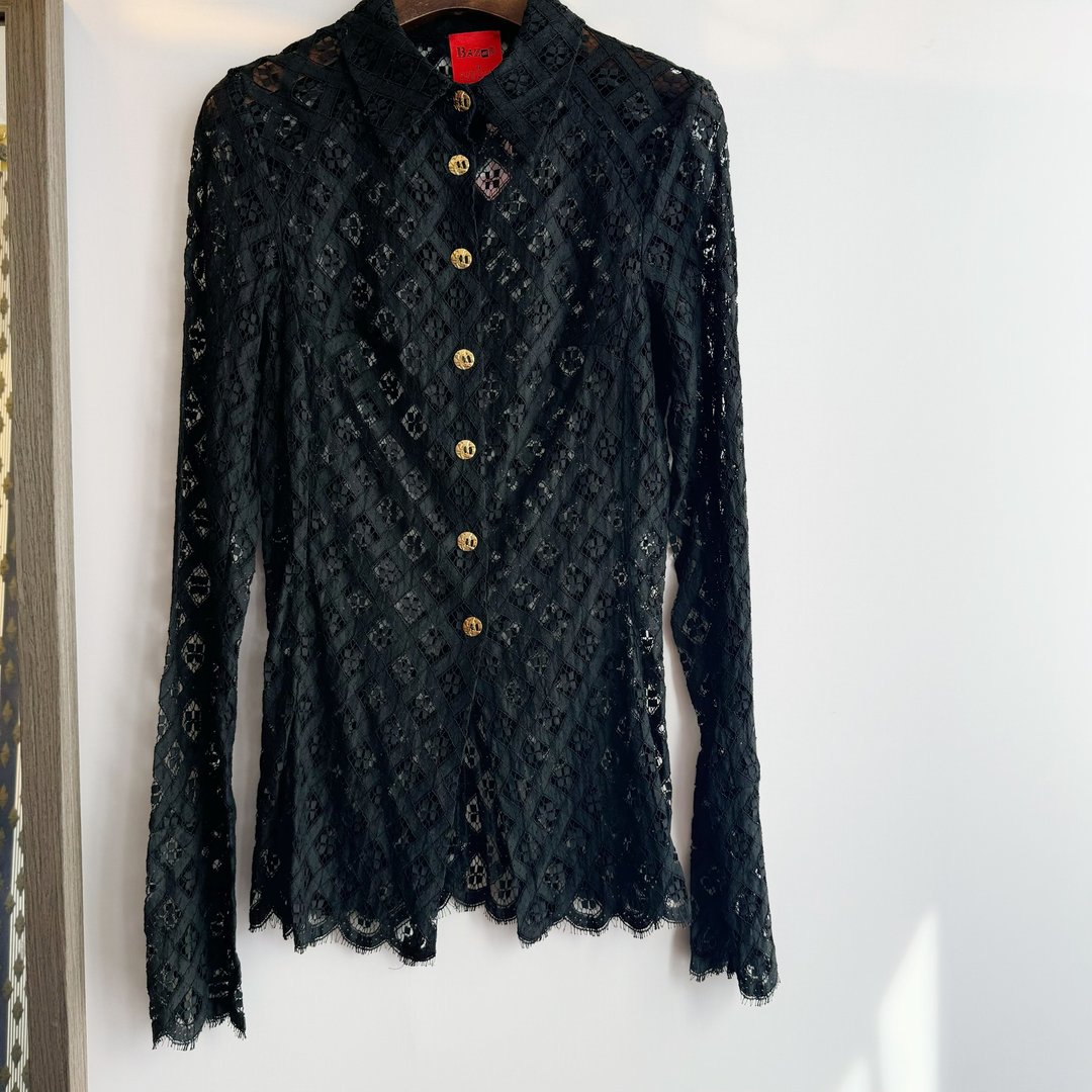 Bazar de Christian Lacroix蕾丝衬衫 - 女装衬衫 - 其他人造纤维 黑色