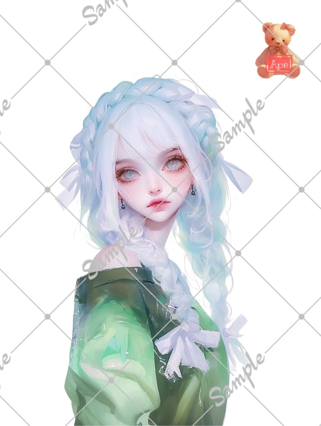 原创人物贴纸 装饰贴纸 内含5张 - 贴纸 - 纸 