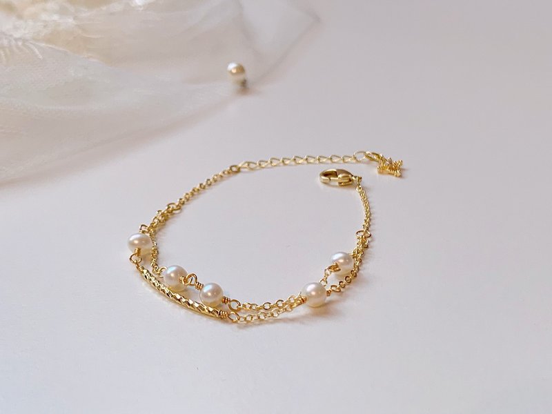 微光珍珠系列 | 喃喃 手链 - 手链/手环 - 珍珠 白色