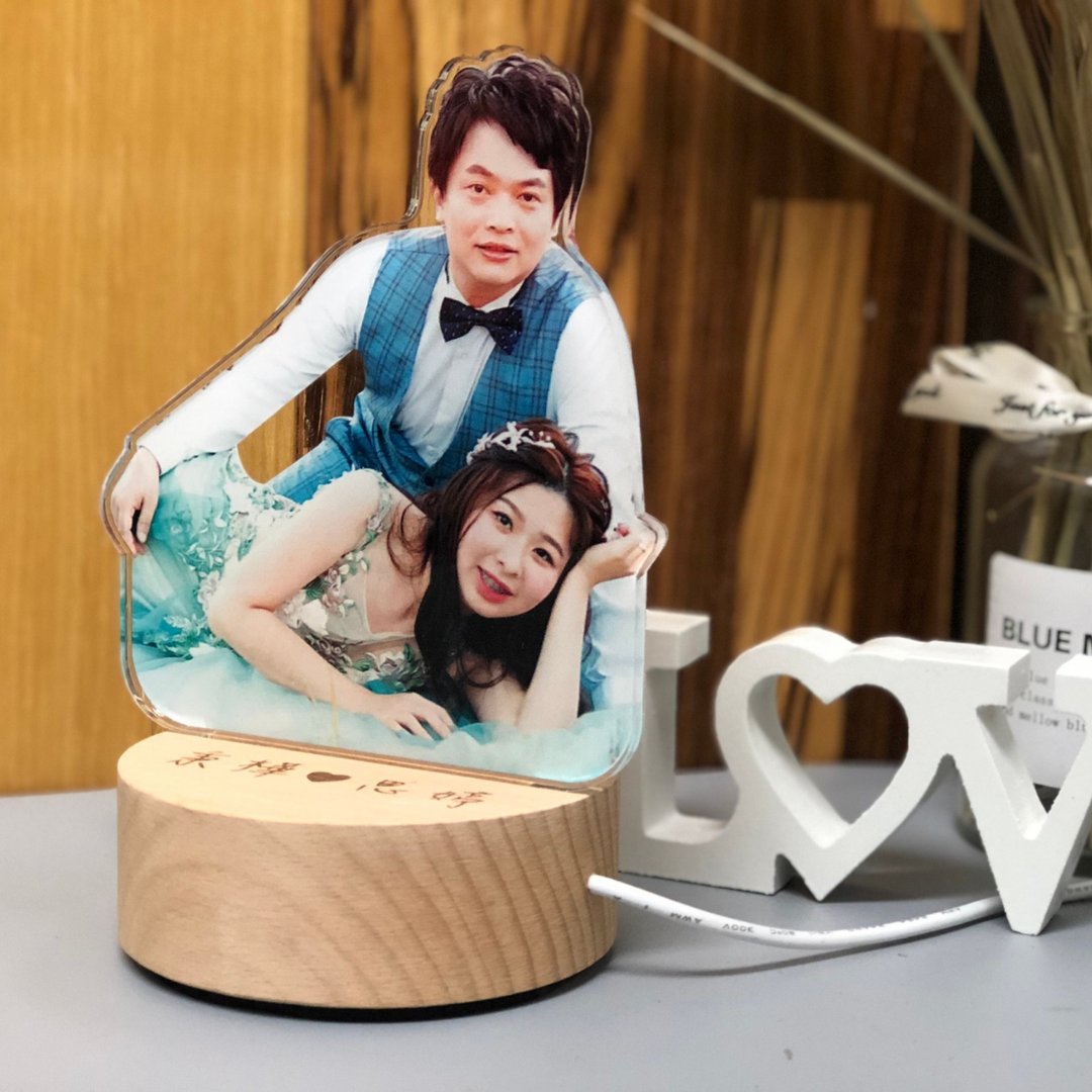 定制你的人像小夜灯  婚礼送礼 情人节礼物小夜灯 - 摆饰 - 其他材质 多色