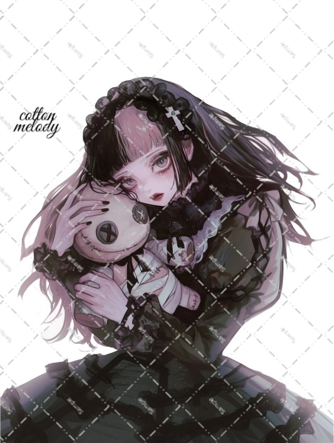 原创贴纸 no.7014 人物贴纸 原创贴纸 人物贴纸 女孩贴纸 原创人物贴纸 - 贴纸 - 纸 