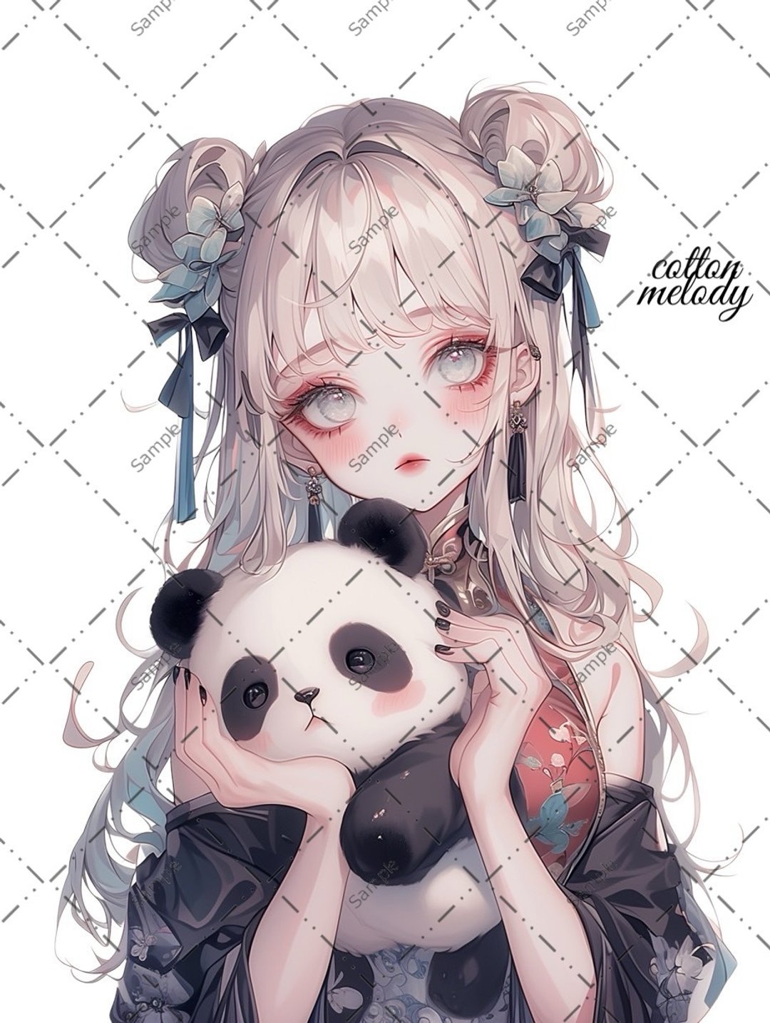 original sticker no.1583 人物贴纸 原创贴纸 人物贴纸 女孩贴纸 原创人物贴纸 - 贴纸 - 纸 