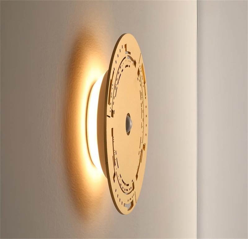 磁吸充电反射光人体感应灯LED小夜灯过道地脚夜灯免布线免打孔壁 - 灯具/灯饰 - 铝合金 