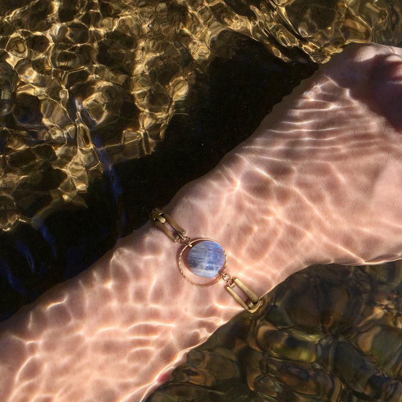 暮光Twilight 黄铜手链 光谱石 礼物 - 手链/手环 - 铜/黄铜 金色