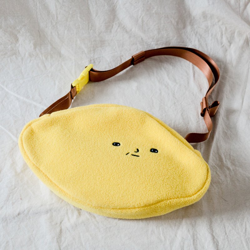 柠檬背包 / 腰包、胸背、斜背三用包包 - 侧背包/斜挎包 - 聚酯纤维 黄色