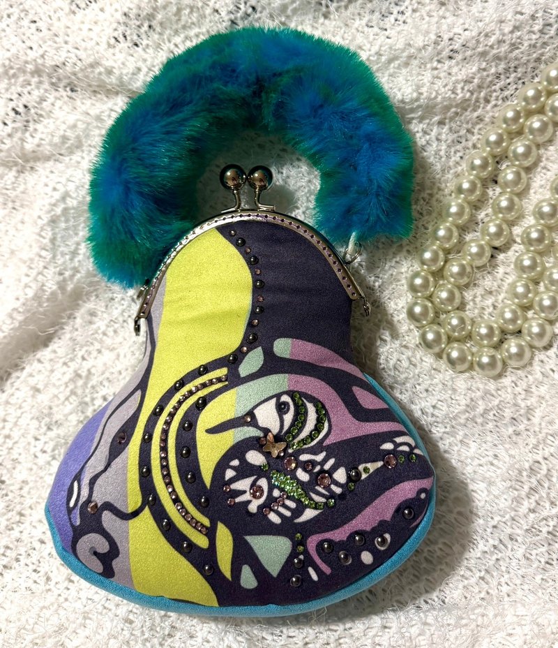 潜梦花园・Aurora Seed水晶珠饰口金包 - 零钱包 - 其他材质 