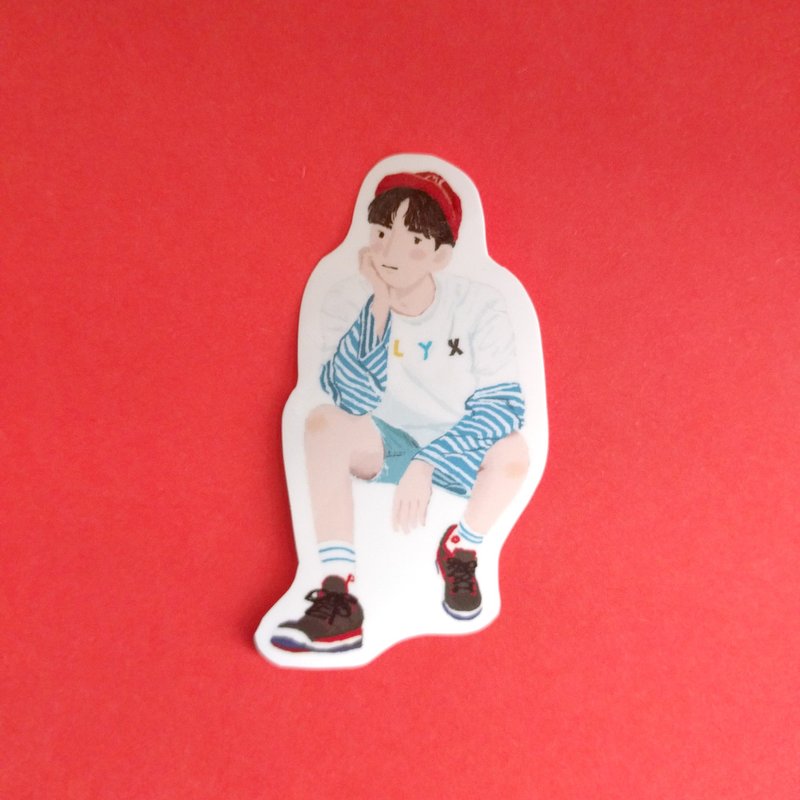 夏日少年贴纸 - 贴纸 - 纸 多色