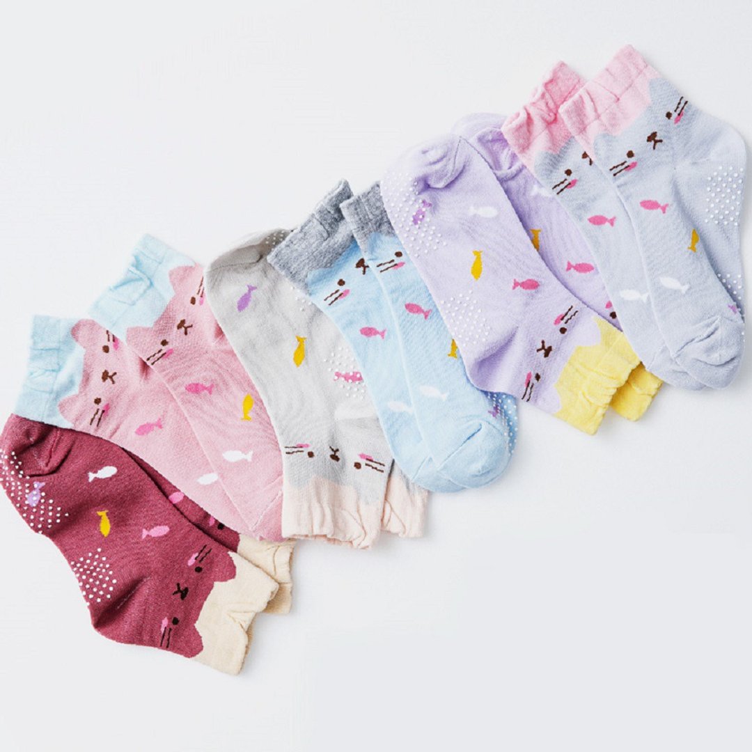 【ONEDER旺达】猫咪童袜 1/2袜-3双组 OD-A703 (组合包) - 袜子 - 其他材质 