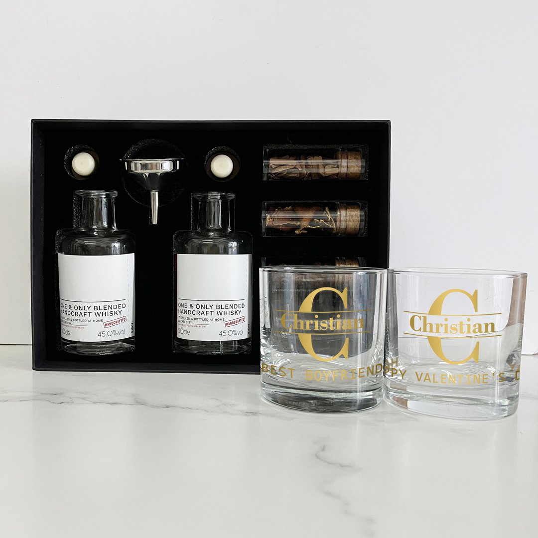 礼品套装| 文字雕刻礼物 Make Your whisky mini 送男友 定制化 - 料理包 - 其他材质 