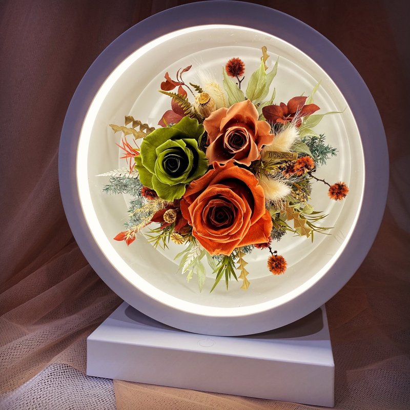 永生花 夜灯 充电款 - 干燥花/捧花 - 植物．花 多色