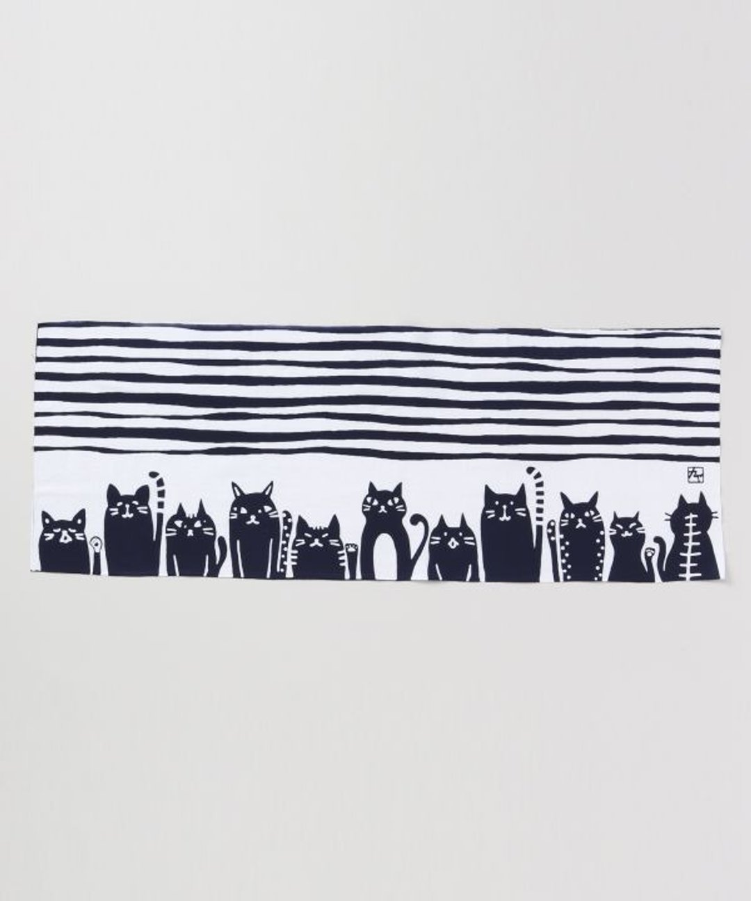 Stripe Cat TENUGUI Towel - 毛巾浴巾 - 其他材质 