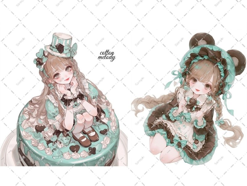 原创贴纸 no.6806 人物贴纸 原创贴纸 人物贴纸 女孩贴纸 原创人物贴纸 - 贴纸 - 纸 