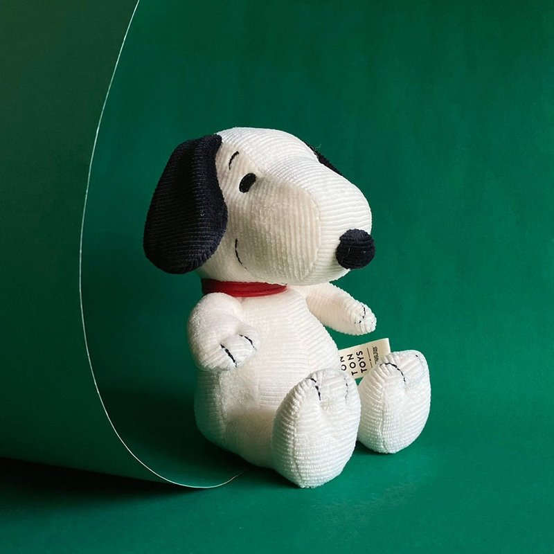 BON TON TOYS Snoopy史努比灯芯绒盒装填充玩偶-奶油 17cm - 玩偶/公仔 - 聚酯纤维 多色