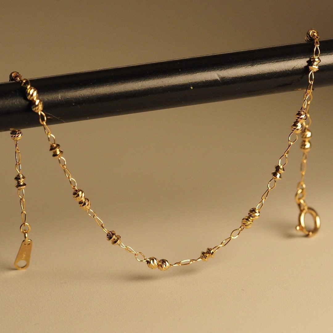 18K金陨石算盘手链18K Gold Metallic Meteorite and Abacus Brac - 手链/手环 - 贵金属 