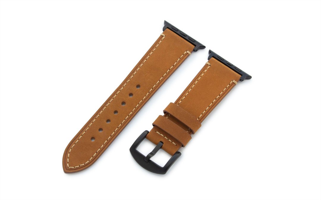 Torrii Apple Watch 42 / 44mm 皮革表带 - 浅褐色 - 表带 - 人造皮革 