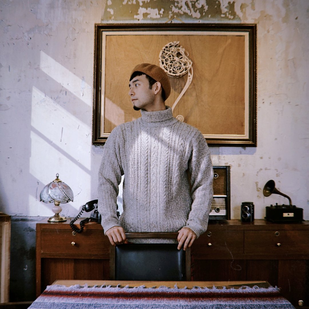 • 爱头牌 •Aran sweater  爱尔兰渔夫毛衣 - 女装针织衫/毛衣 - 羊毛 灰色