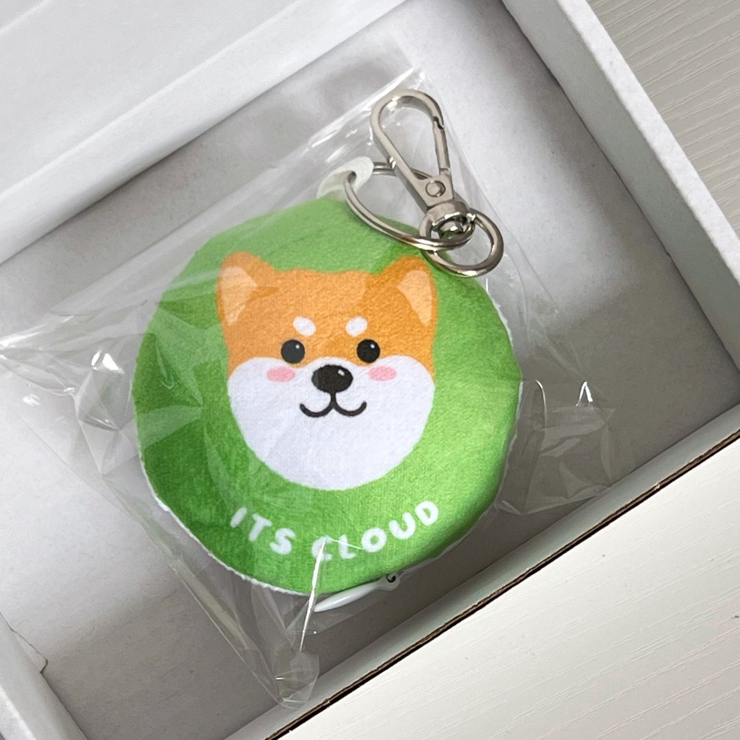 10cm圆形挂饰 柴犬插画 包袋挂饰 底色可改 - 订制抱枕/饰品 - 其他材质 多色