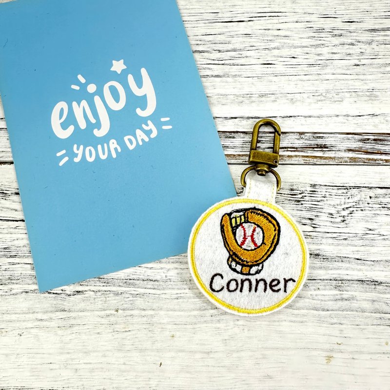 M74-刺绣球队姓名吊牌 棒球队 背包挂牌 - 吊饰 - 棉．麻 