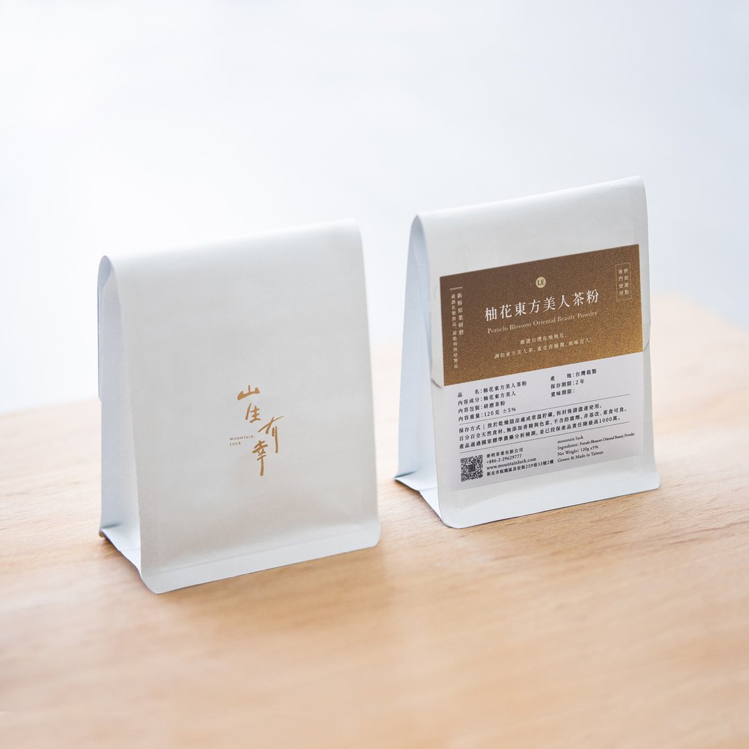 数量限定【柚花 东方美人茶粉】台湾研磨茶粉 环保夹链袋装 120 克 - 茶 - 新鲜食材 