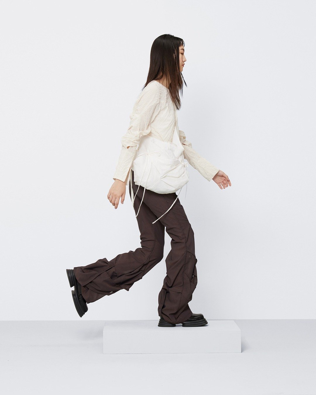 tan tan / Pair Bag - 白 - 侧背包/斜挎包 - 其他材质 白色