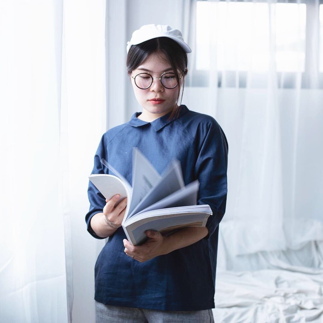 Nobi(ta) Shirt : blue - 女装衬衫 - 棉 蓝色