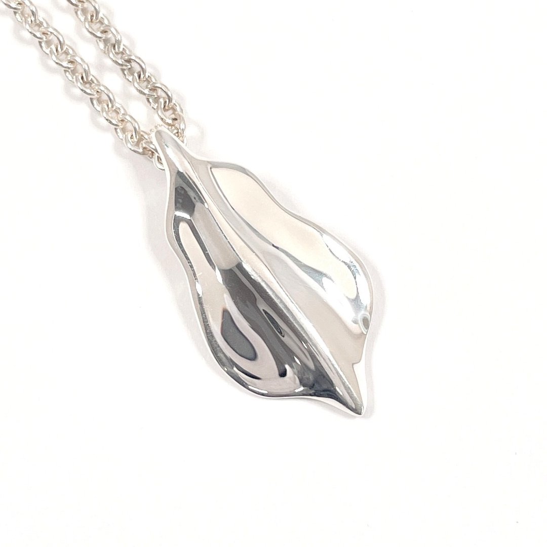 【日本直送 9成新美品】蒂芙尼 TIFFANY&Co. 项链 坠饰 叶形 925银 饰品 经全新抛光处理 女性 - 项链 - 纯银 银色