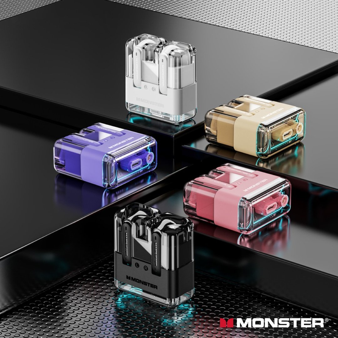 Monster Airmars XKT12 透明半入耳蓝牙耳机 - 耳机 - 其他材质 