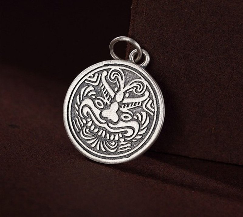 Brave Troops Totem Animals Pendants for Women Vintage Thai Silver Necklaces - 长链 - 纯银 银色