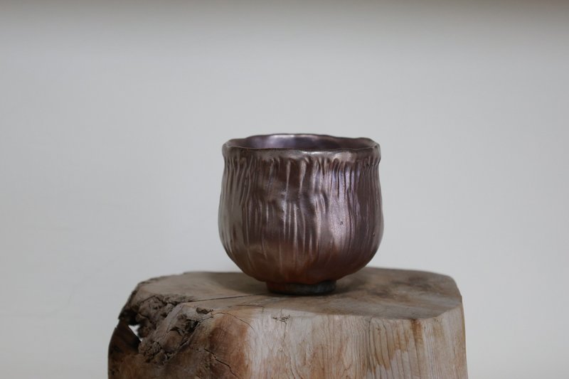 柴烧小茶碗/握杯/品茗杯/150ml/泷间拾光 - 茶具/茶杯 - 陶 