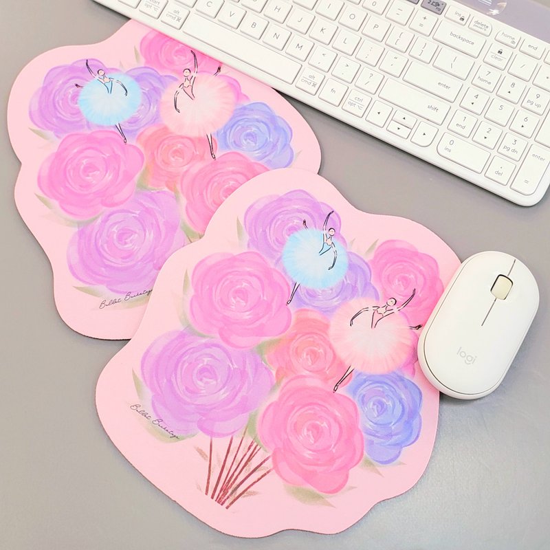玫瑰芭蕾鼠标垫 - 鼠标垫 - 塑料 