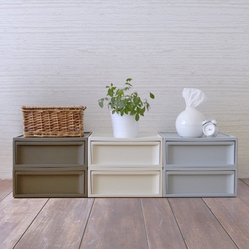 日本RISU 北欧风堆叠抽屉柜组(加大版) S - 收纳用品 - 塑料 