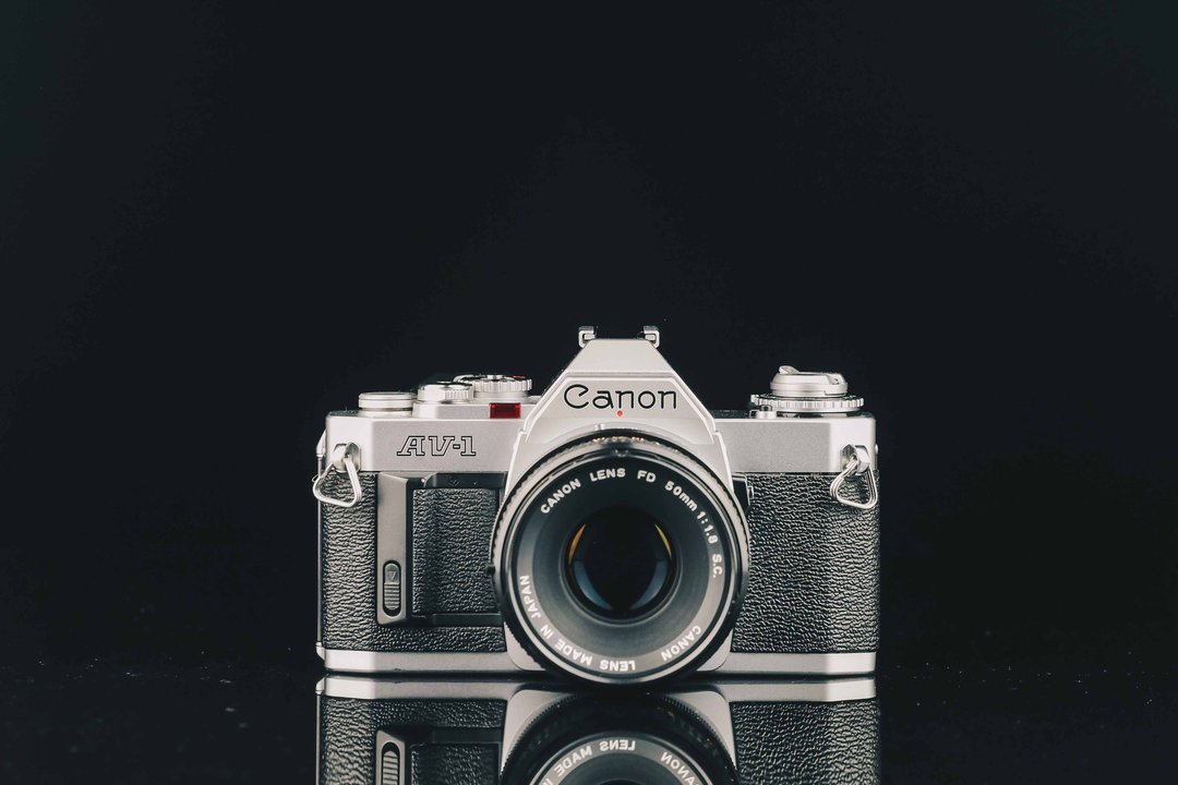 Canon AV-1+Canon FD 50mm F=1.8 #1787 #135底片相机 - 相机 - 其他金属 黑色